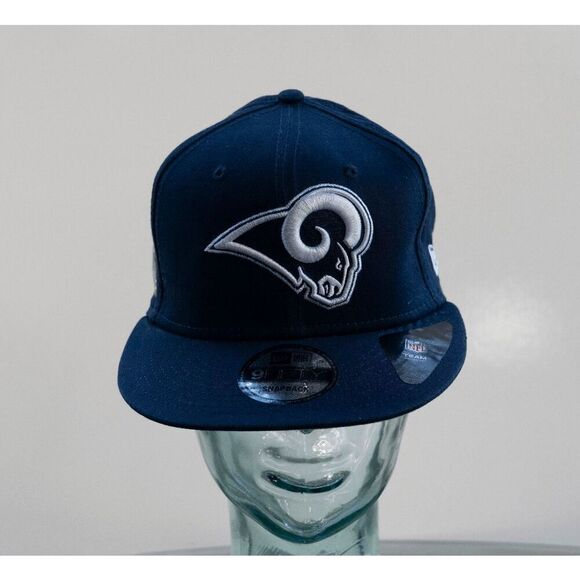 Los Angeles Rams NFL New Era Super Bowl LIII Snapback Cap Hat Navy Blue / White - Picture 9 of 13